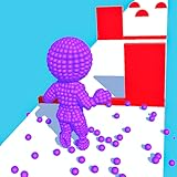 Bubble-Man Giant Pixel Blob Sprinkle Run 3D - Muscle Running Through Obstacle Course Survival Rush...