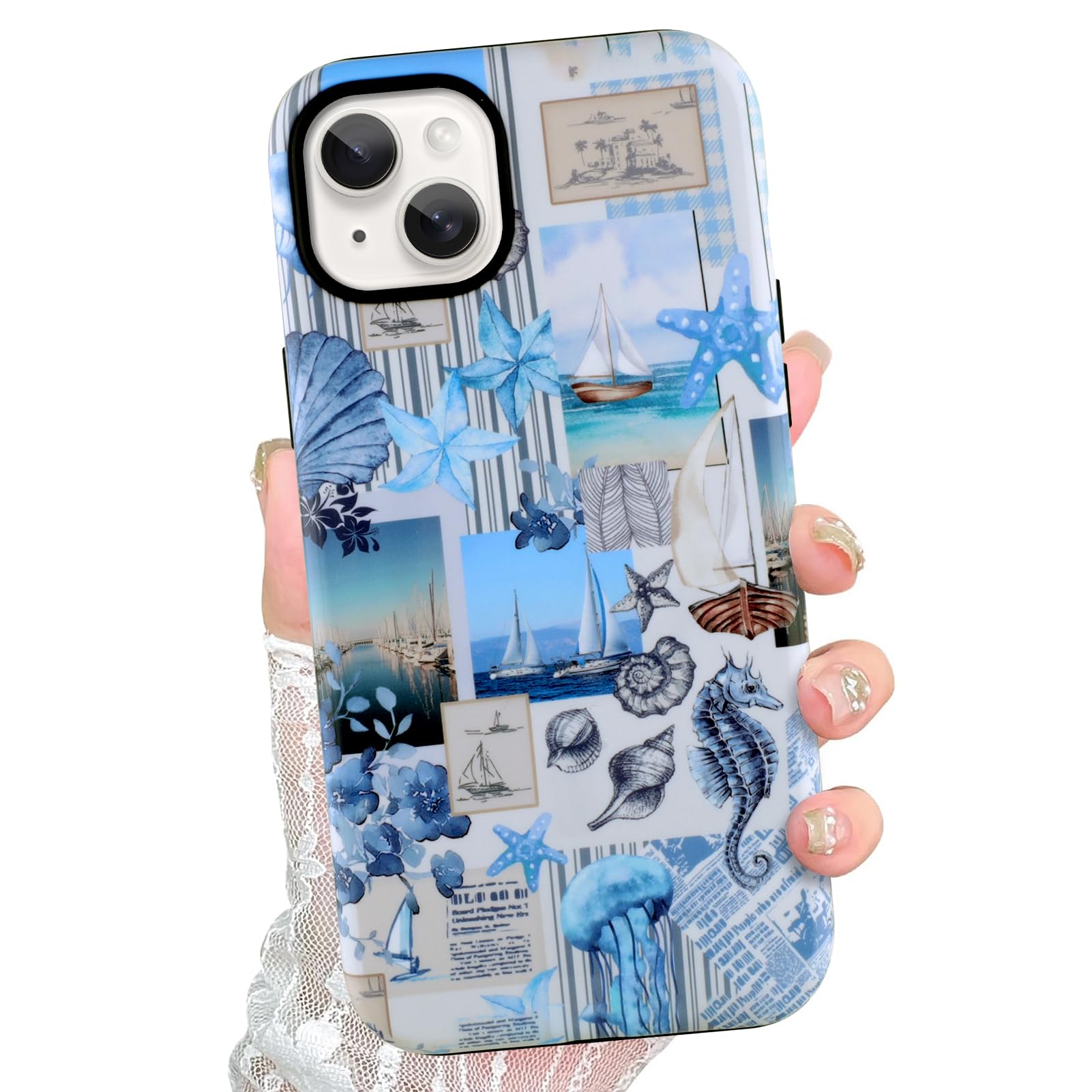 Amazon.com: Jefonha Compatible with iPhone 15 Case Cute Aesthetic