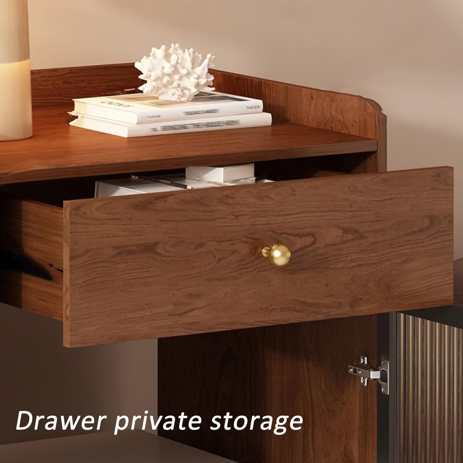 JKGHK Sweeping Robot Storage Rack, Robot Vacuum Stand Cabinet with Glass Cabinet Door and Pulley Wheels, Portable Robots Night Stand, for Living Room, Office, Kitchen(60x106cm/24x42in)