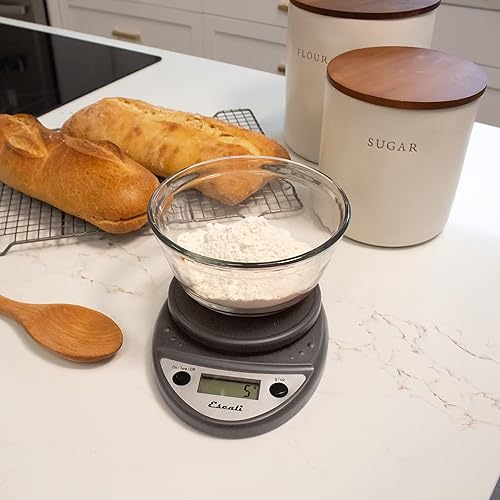 Vista 37 de Escali Balanza de cocina digital Primo (capacidad de 11 libras/ 5 kg) (aumento de 0.05 oz/ 1 g) Balanza de alimentos de primera calidad para hornear