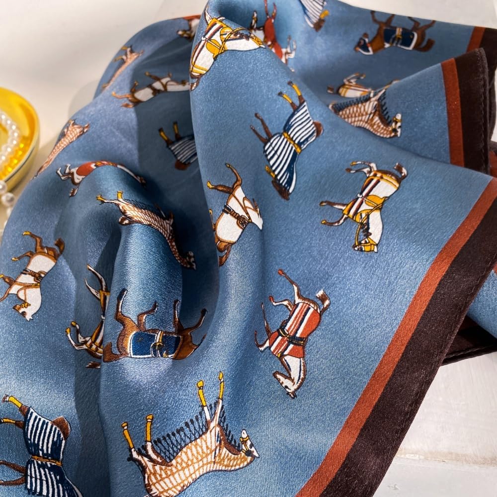 Tim & Tina Square 100% Mulberry Silk 21'' x 21'' Hair Scarf Head Sleeping Wrap Satin Head Scarf for Women - Image 5