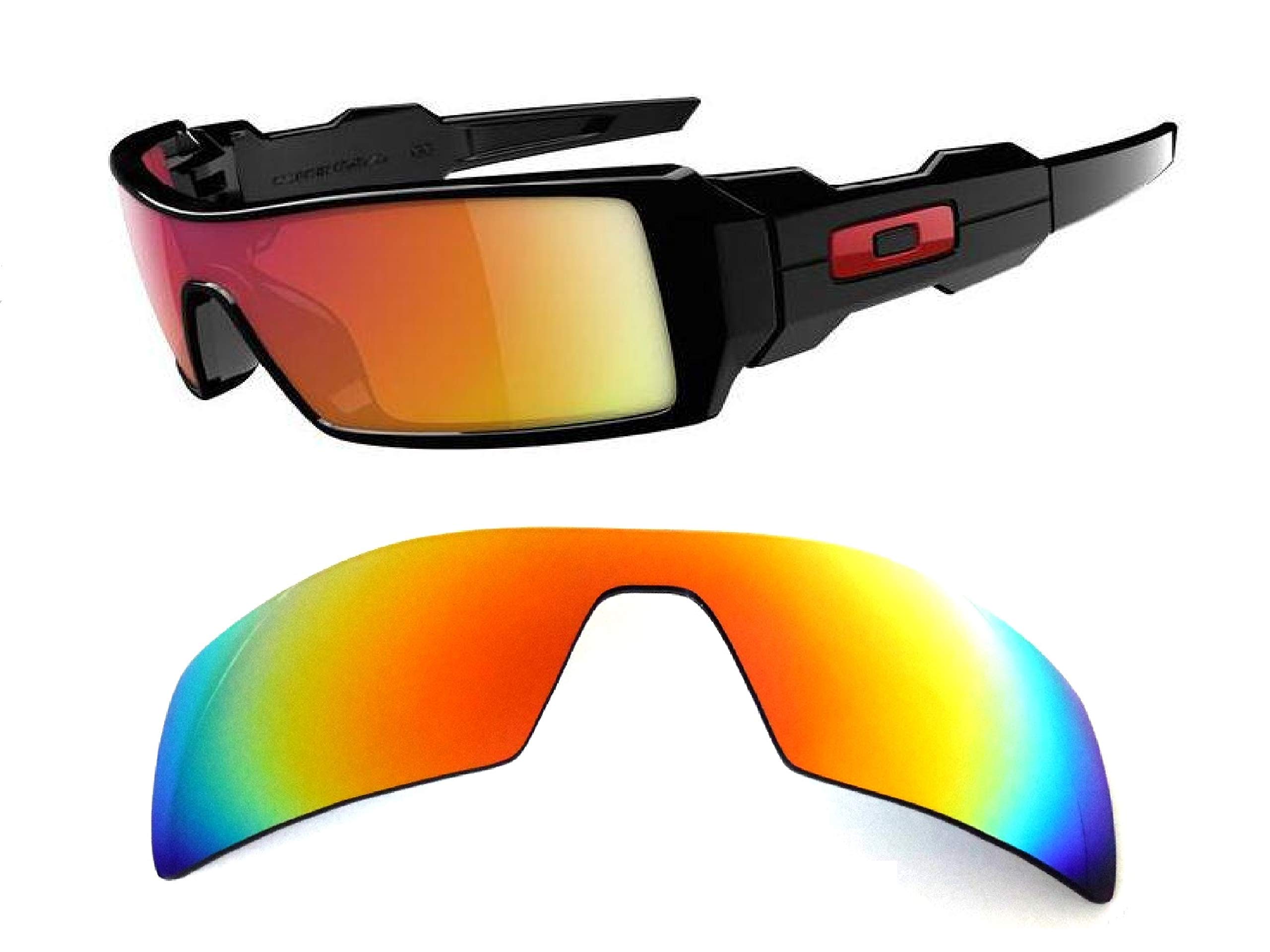 Galaxy Replacement Lenses For Oakley Oil Rig Sunglasses Red Polarized