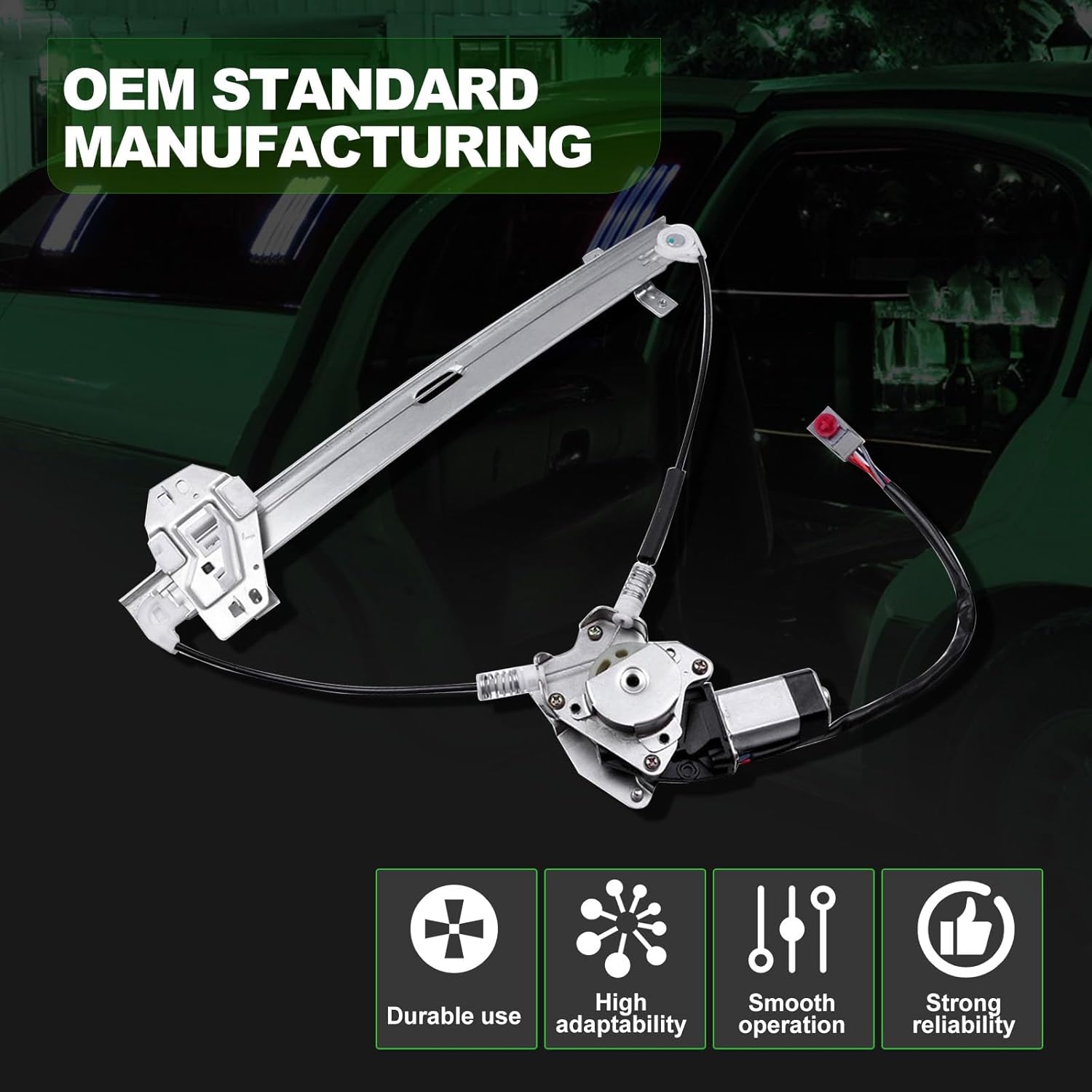 SCITOO Power Window Regulator and Motor fit for 2003 2004 2005 2006 2007 2008 2009 2010 2011 for Honda Element Front Left Side 748-131