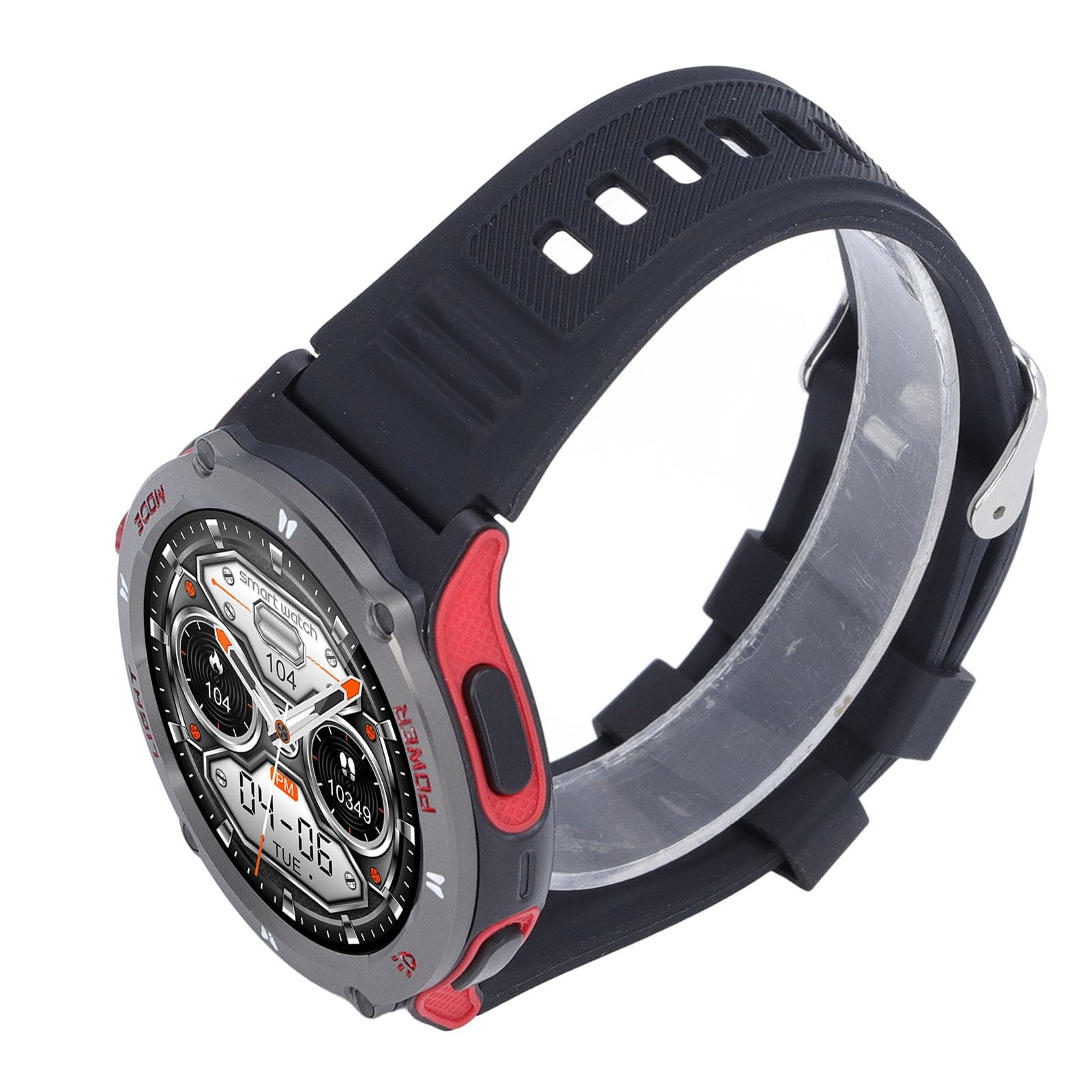 Smart Watch per Uomo e Donna, Fitness Tracker Bluetooth Impermeabile con Touchscreen da 1,53 Pollici per Sport All'aria Aperta, Escursionismo, Passeggiate, Ciclismo (rosso)