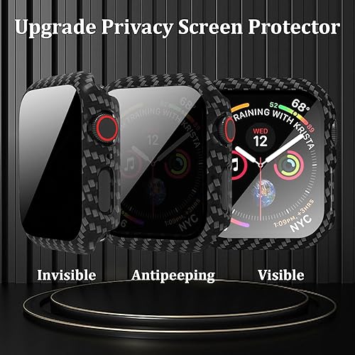Miniatura 4 de Funda para Apple Watch de 1.575 pulgadas con protector de pantalla de privacidad, antimiradas, funda protectora ultrafina para Apple Watch Series 6