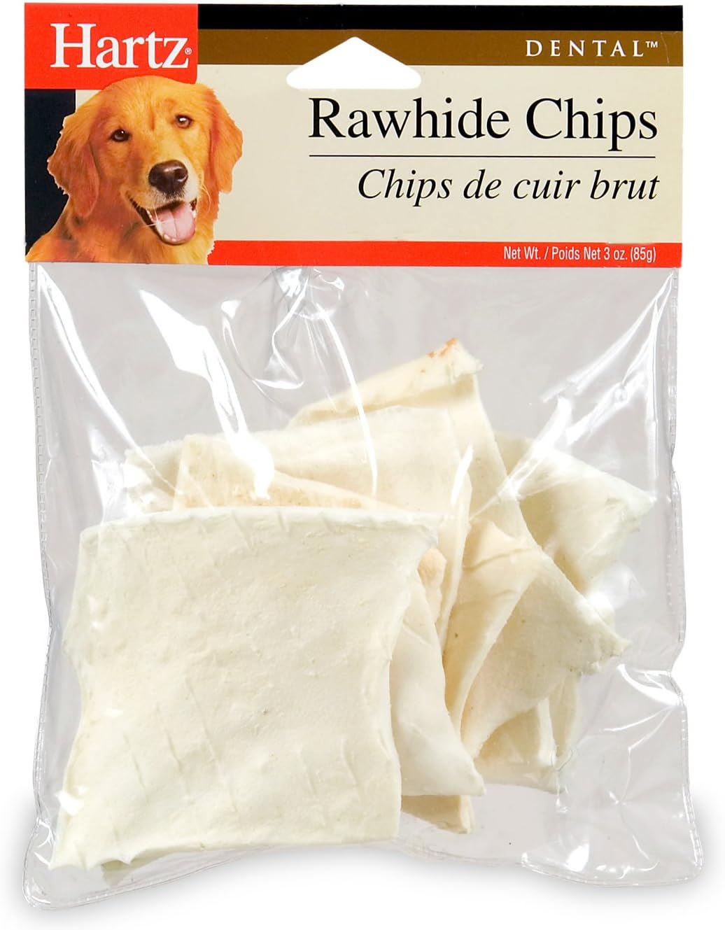 Hartz Dental Rawhide Chip for Pet Dog Treat Quantity 3oz