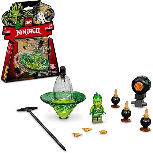 LEGO NINJAGO Lloyd’s Spinjitzu Ninja Training 70689 Spinning Toy Building Kit with NINJAGO Lloyd; Toy for Kids Aged 6+ (32 Pieces)