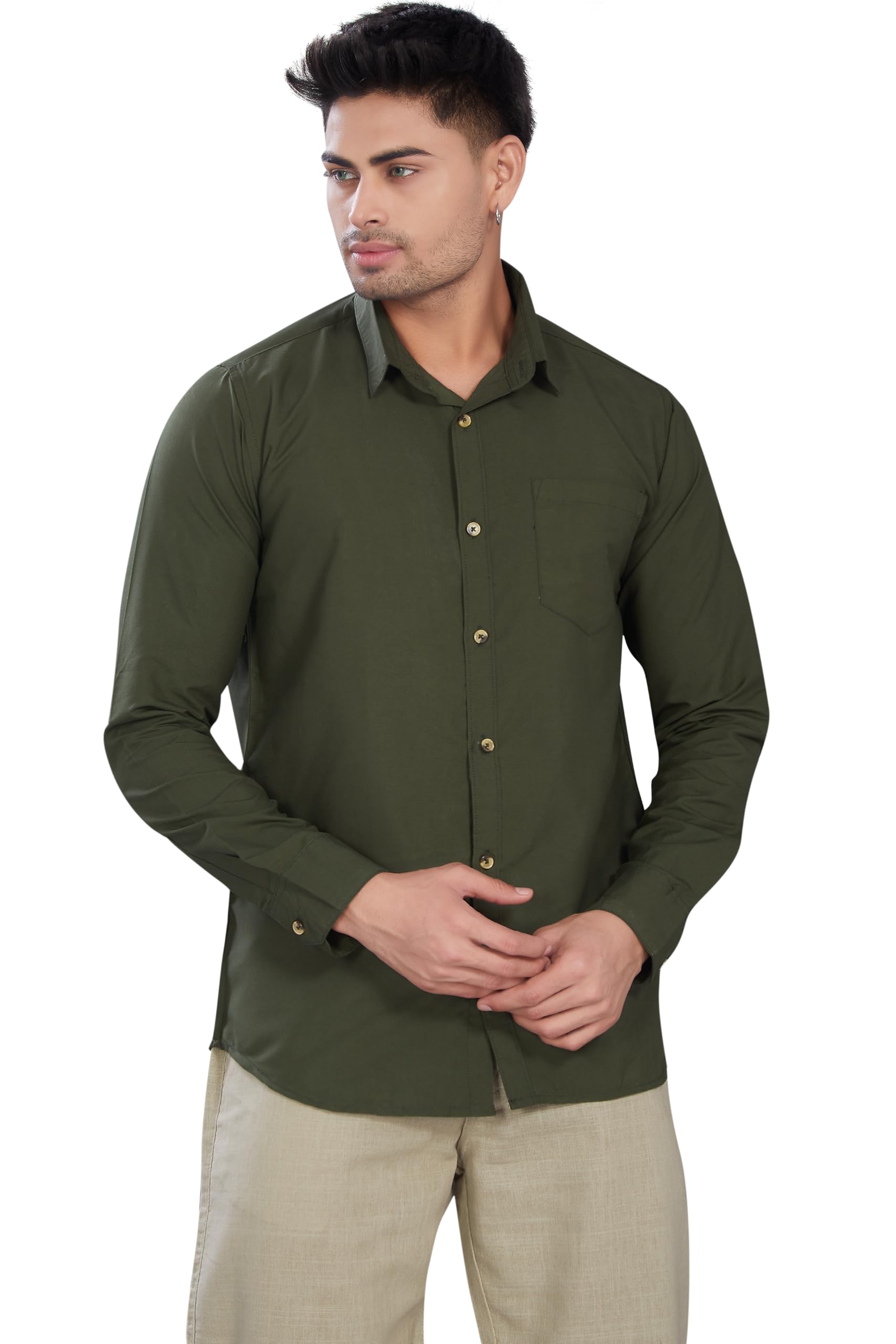 divisive Men's Solid Slim Fit Shirt-picture-32