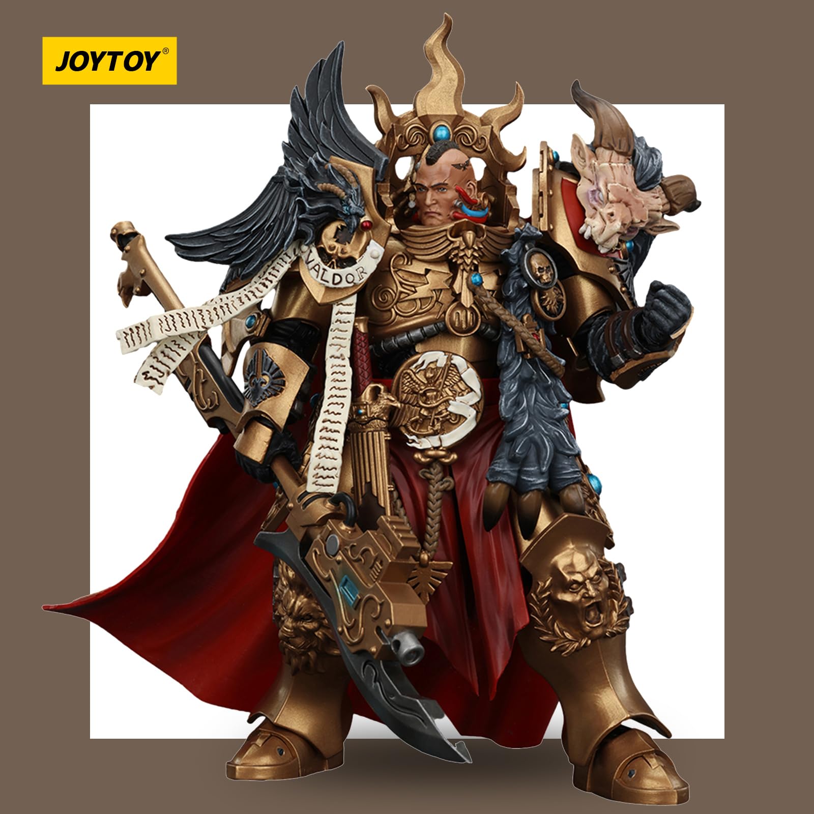 JOYTOY Warhammer 40k Legio Custodes Constantin Valdor, Captain-General of The Legio Custodes 1/18 Action Figure - Image 3