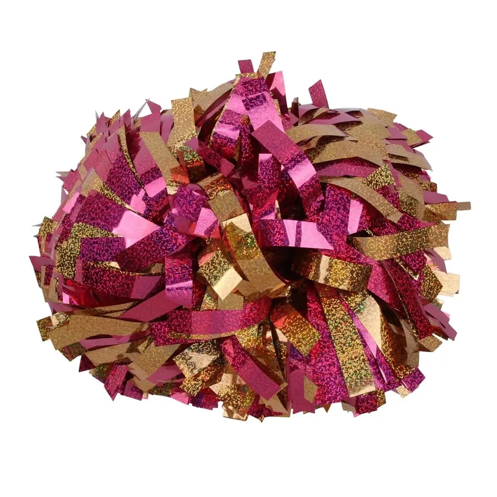 1Piece Metallic Pom Pom Pom Handle, Cheerleader Pom Pom(Color 8,8 Inch)