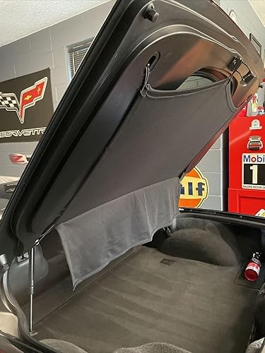 Miniatura 3 de Cubierta de sombra de área de carga de seguridad para maletero trasero negro para Chevrolet Chevy Corvette C6 2005-2013 nuevo