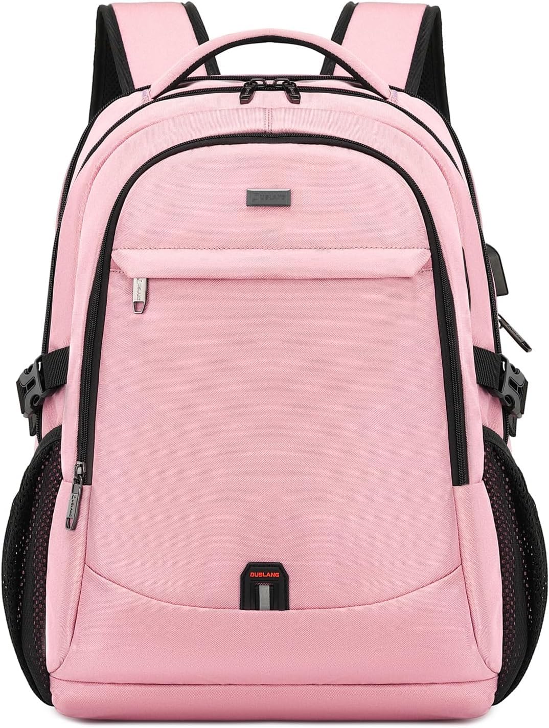 17 inch laptop backpack pink Bulk 6-pack 17" Heart Quilted Girl's with Heart-Shaped Confetti side pockets (for water cup/umbrella) and multi Large Travel Backpack 17 Inch