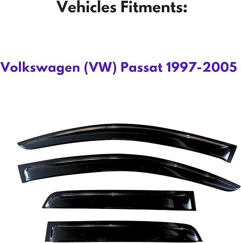 Miniatura 730 de KPY Moldura deflectora de viento con protección contra la lluvia compatible con Mazda CX-3 2016-2021 (CX3), 4 unidades, para ventana lateral