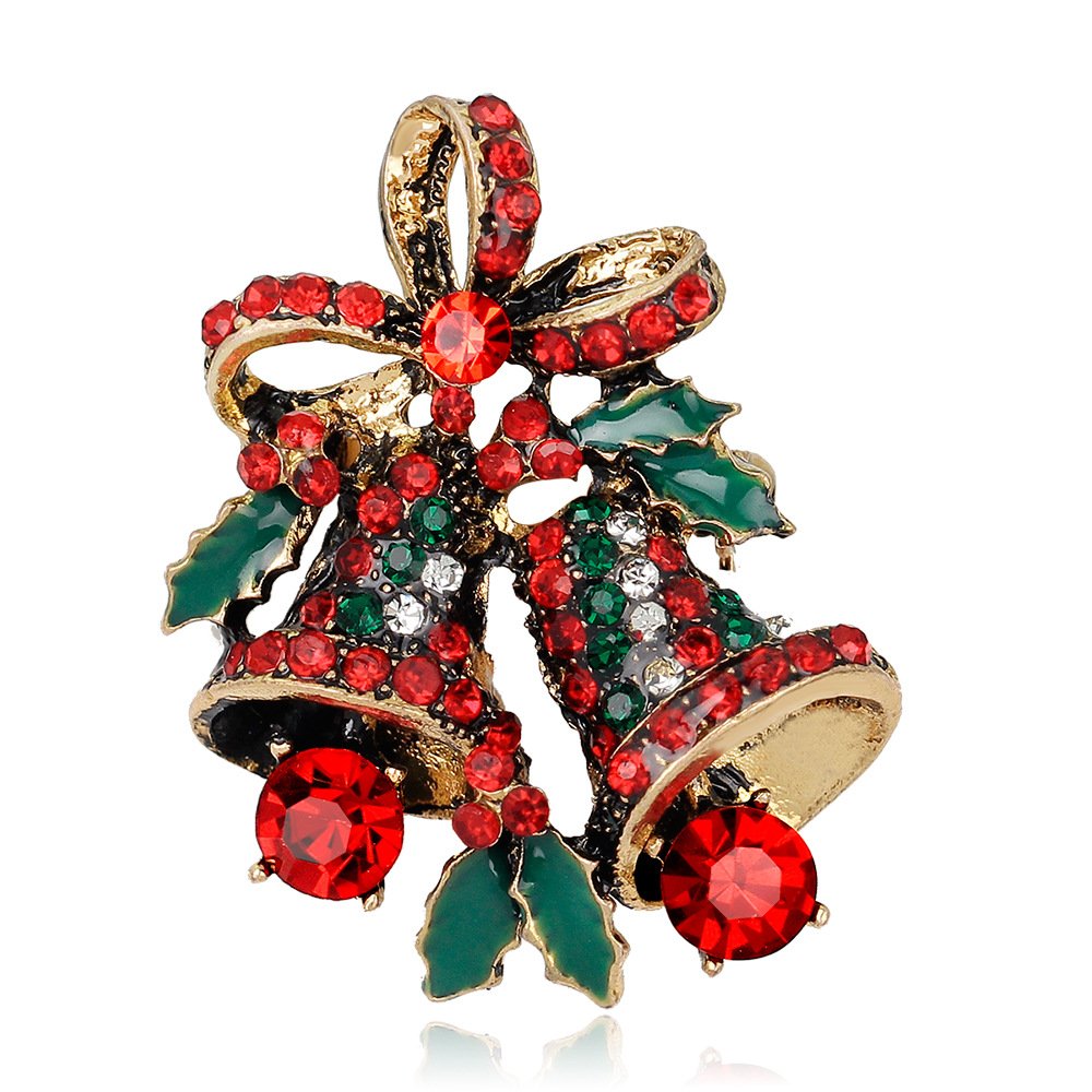 Broche de Noël strass et perles pour sublimer vos pulls de fête - 7