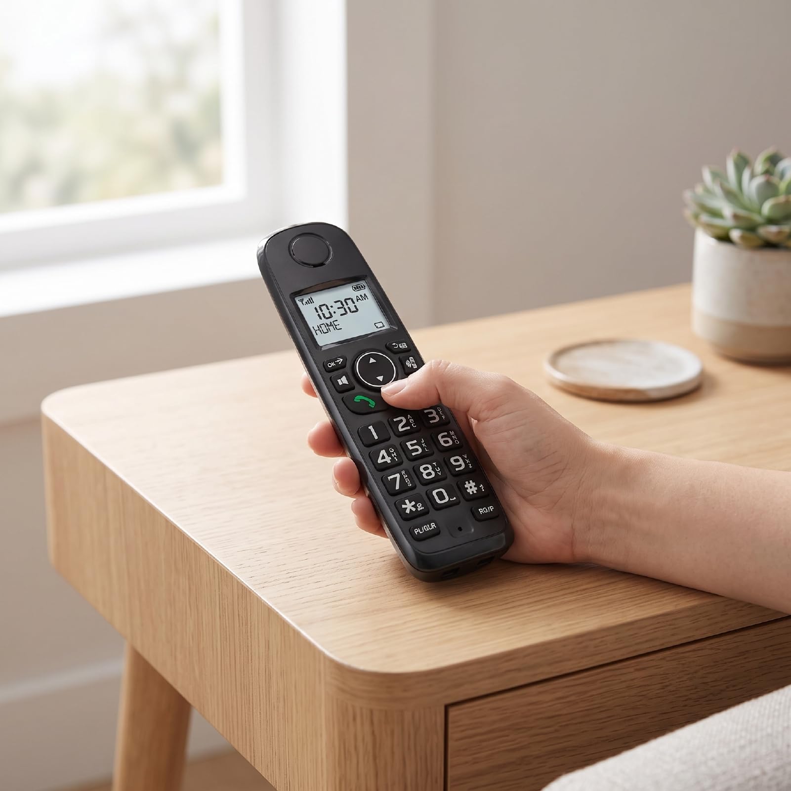 VBESTLIFE Telefono Cordless DECT, Chiamate in Vivavoce e ID Chiamante