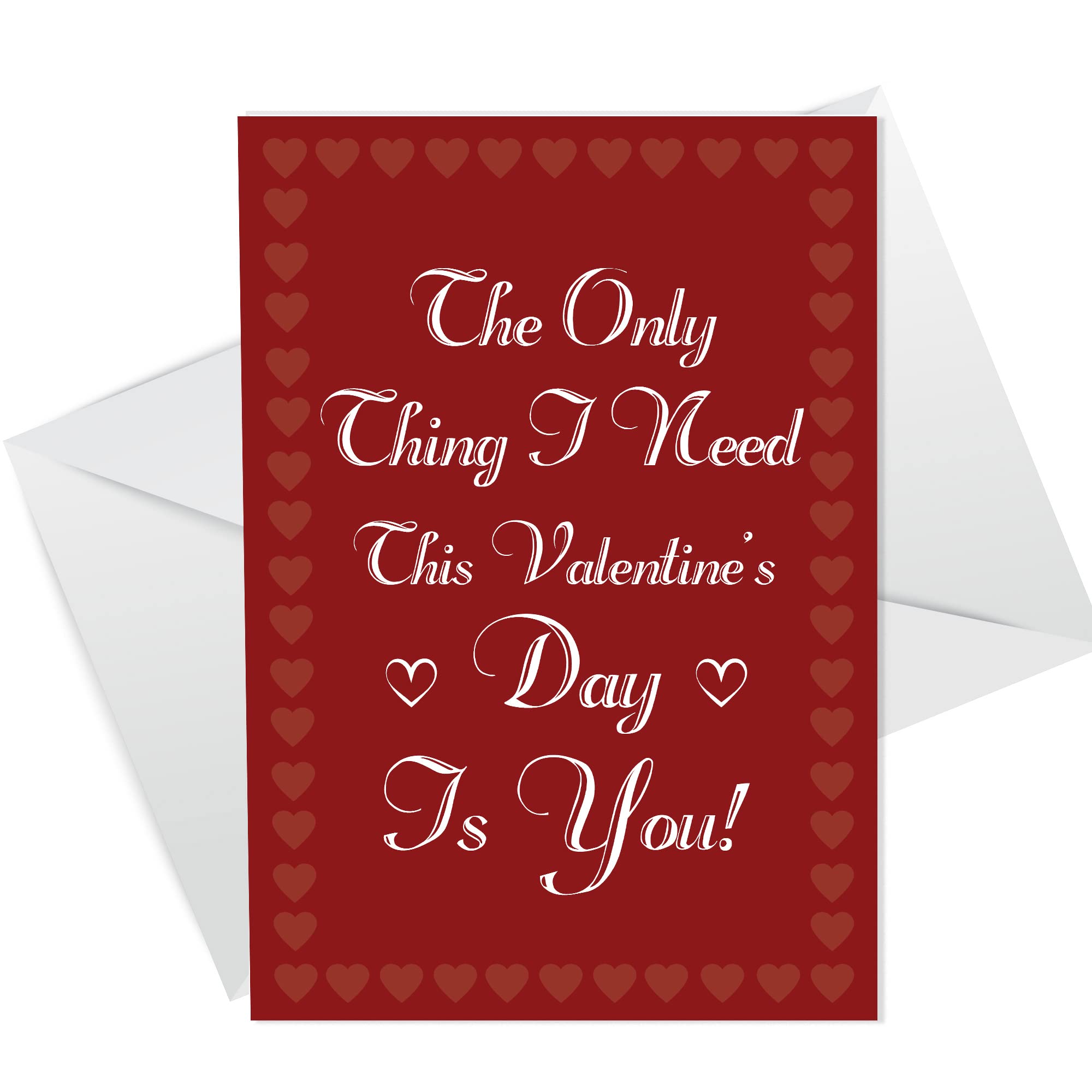 Valentines Cards For Him Her All I Need Is You Boyfriend Girlfriend Husband Card Love Card