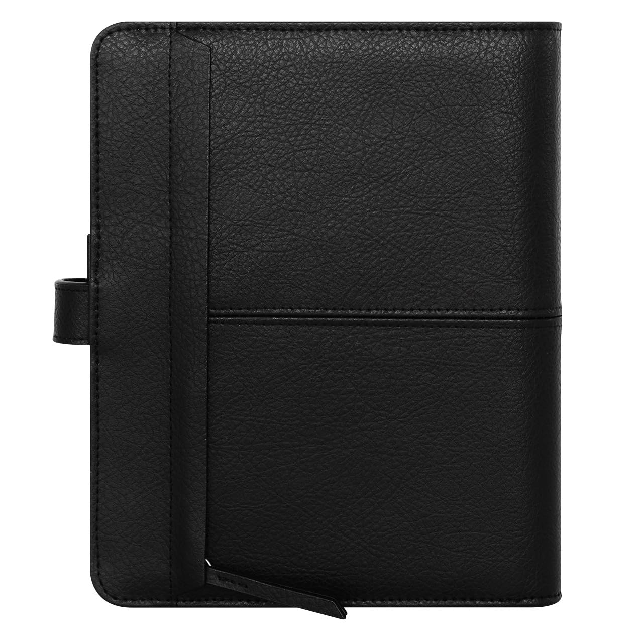その他 INDUSTRIAL BRANCH ANNA LEATHER FranklinCovey - Anna Leather Snap Binder (Classic, Onyx