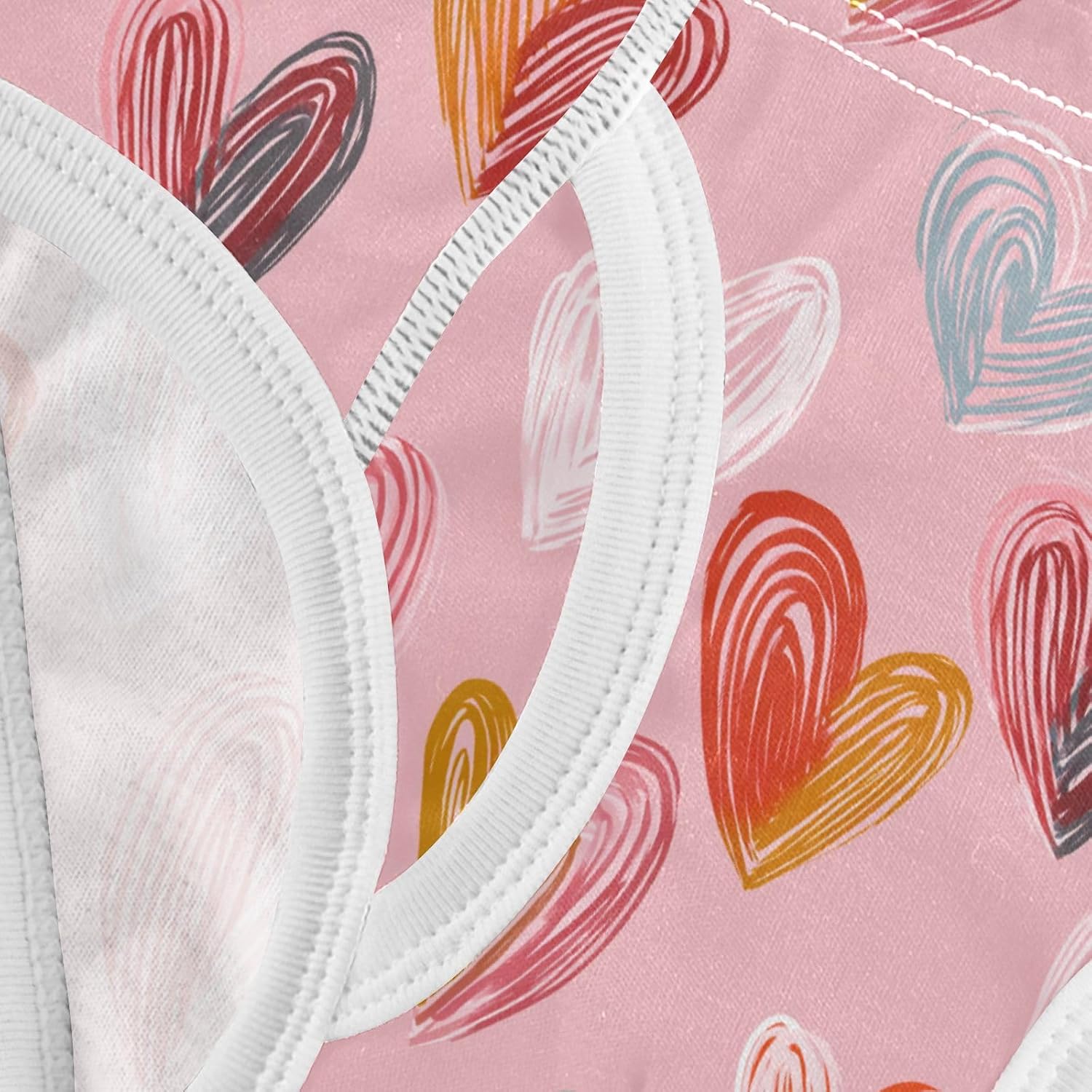 visesunny Boys Training Underwear Colorful Striped Hearts Pink Breathe Cotton Potty Briefs Size 2T-8Y for Toddler