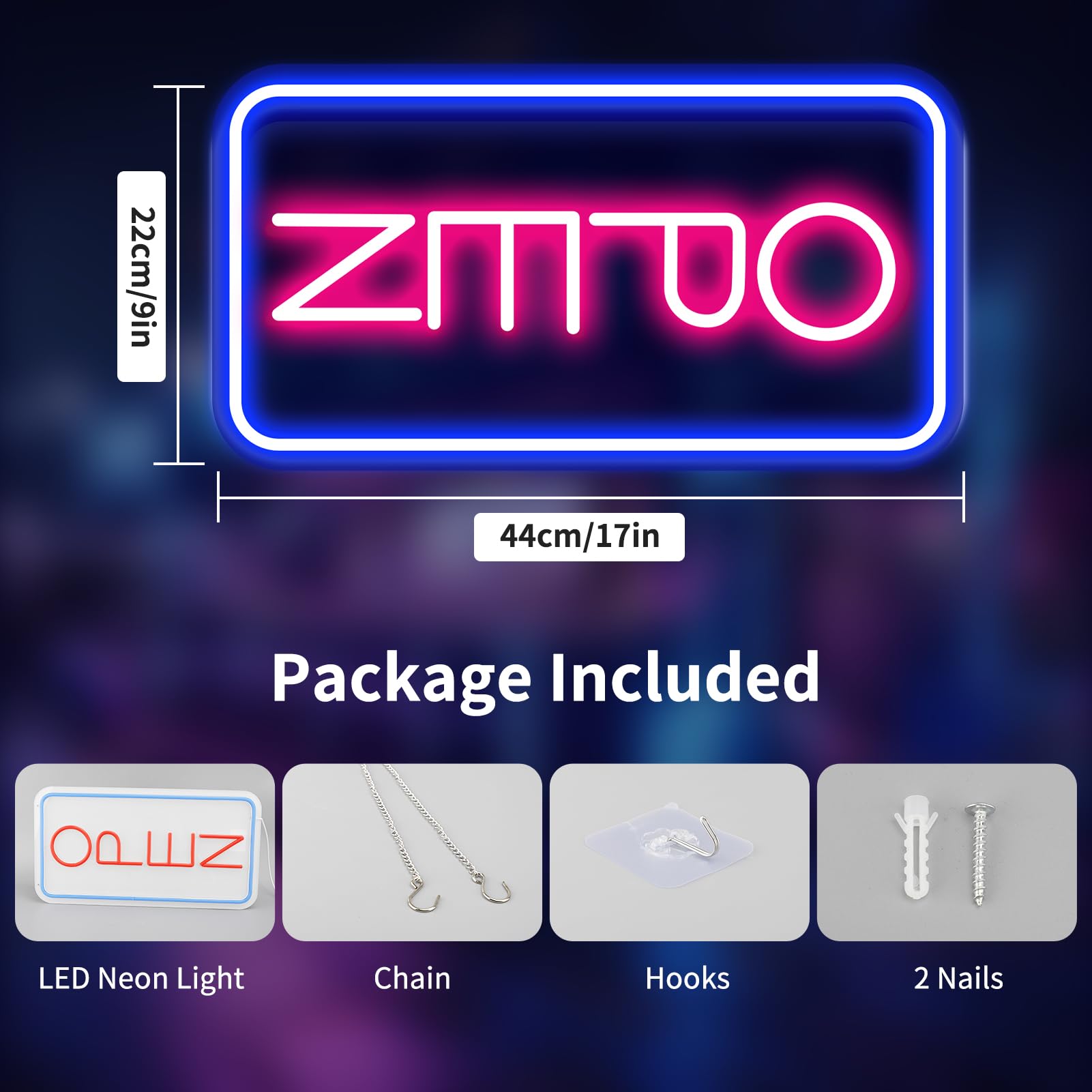Neon Open Sign Adjustable Brightness LED Neon Open Sign 5V Neon Lamp Sign Decoration for Bar Cake Shop, White - Image 3