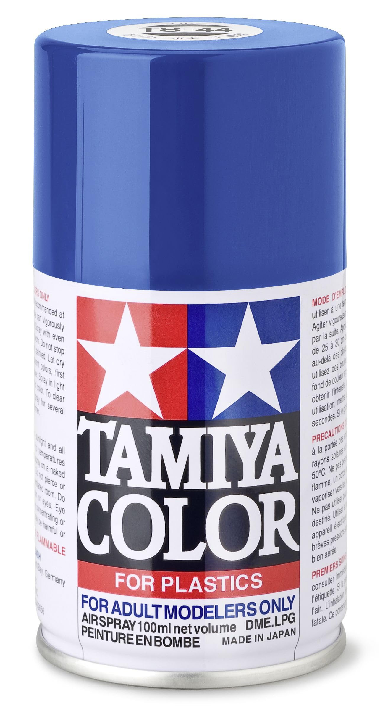 Lacquer Air Spray Paint, Brill Blue, 100 ml, Ts-44