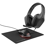 Trust Gaming GXT 790 Tridox Pacchetto Gaming 3-in-1 - Cuffie Leggere con Driver da 50 mm
