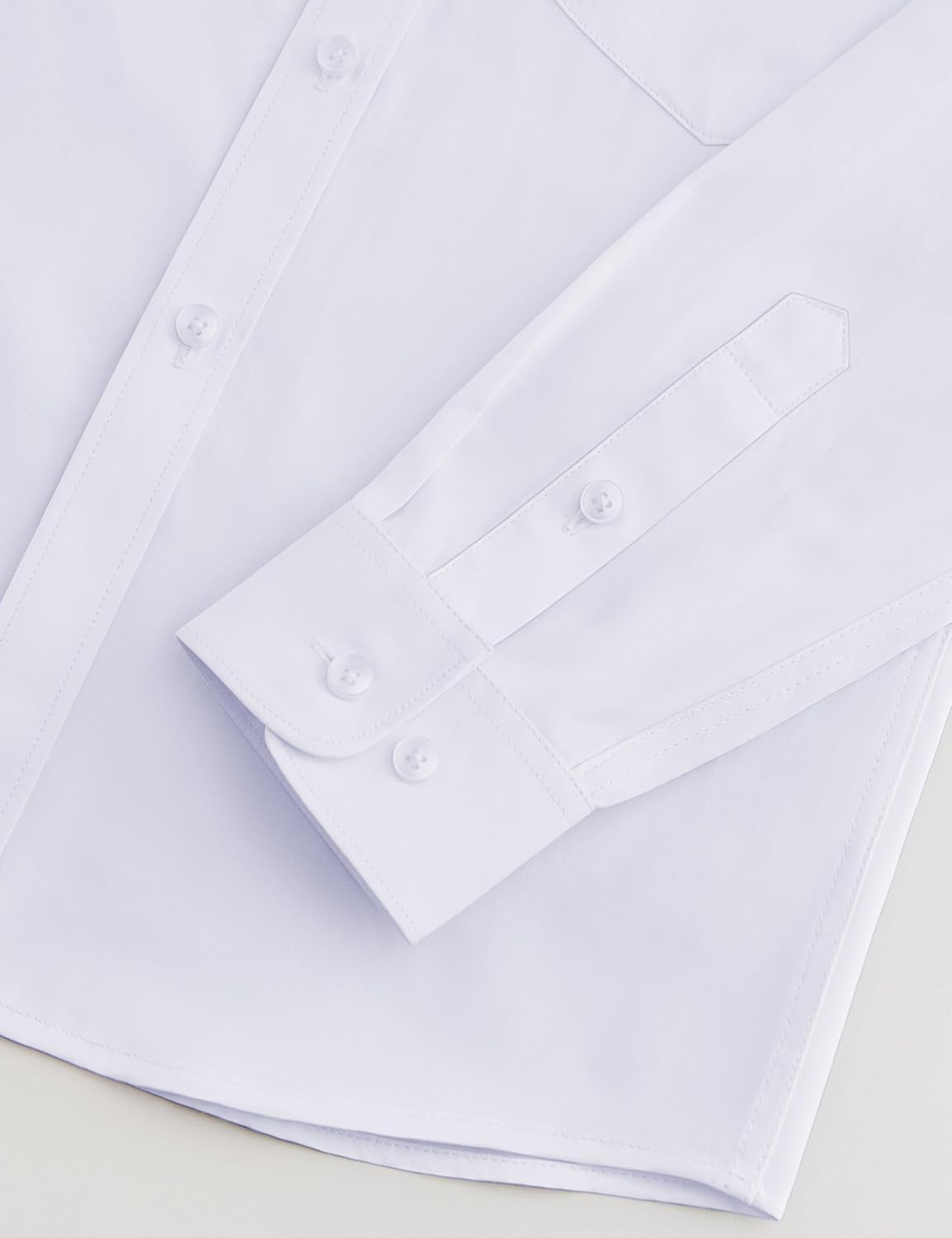 Marvelous World Boys' Long Sleeve Dress Shirt, Casual & Formal Kids Dress Shirt, Button Down Cuff with Chest Pocket - Image 5