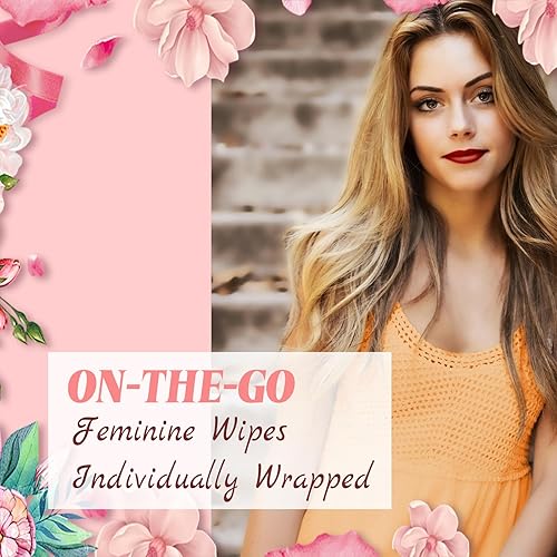 Miniatura 4 de Toallitas femeninas envueltas individualmente, toallitas desechables de viaje, toallitas de viaje para mujeres, toallitas húmedas de cuidado
