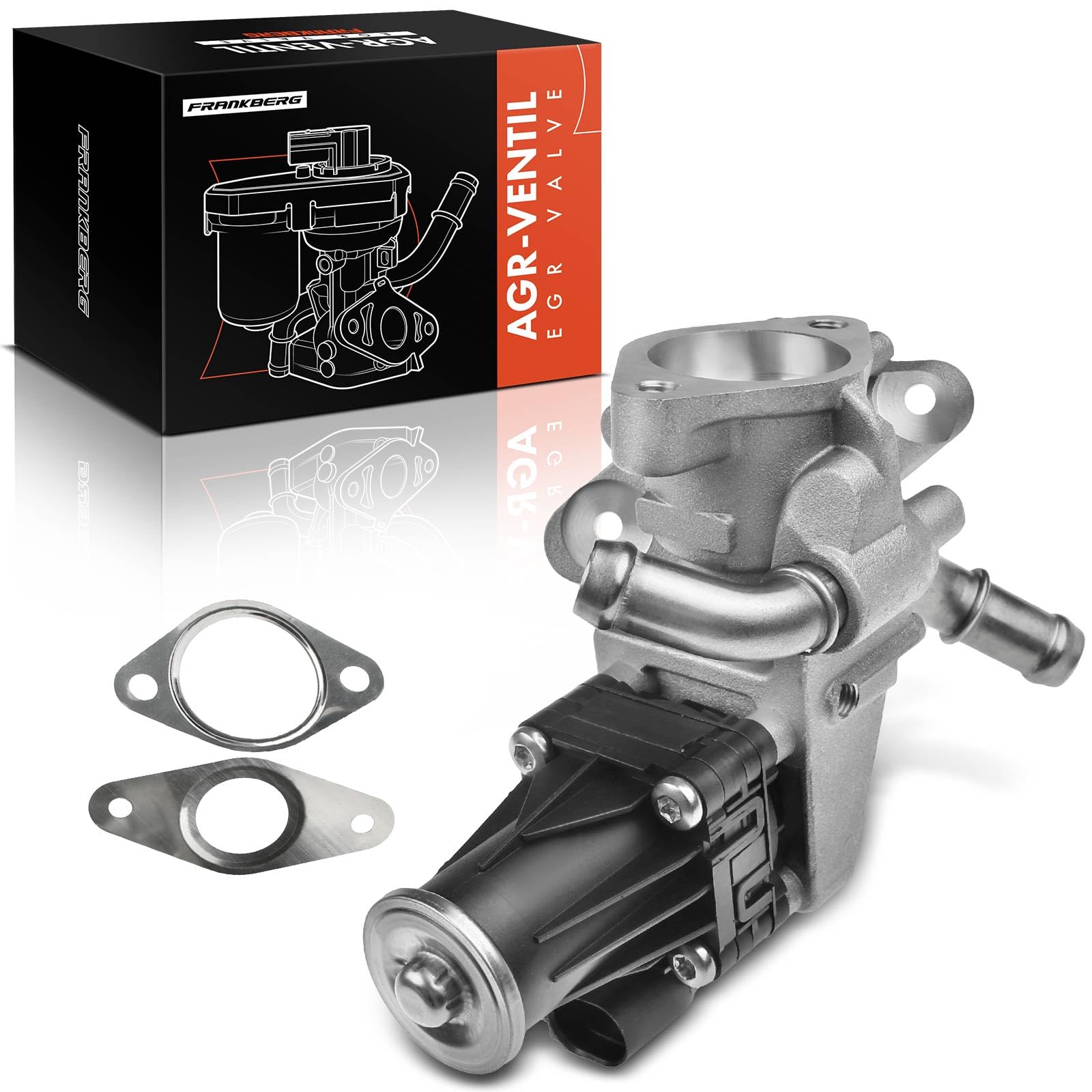 Frankberg Válvula EGR de recirculación de gases de escape modelo del año | BK2Q9D475CC; Compatible con: Autobús de tránsito V363 FAD FBD, Caja de tránsito FA, Caja Transit Custom V362