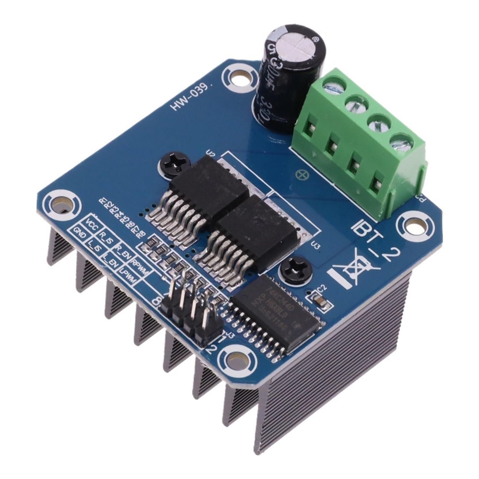 Module de commande BTS7960 pour moteur pas à pas et CC PWM 43A haute performance - 6