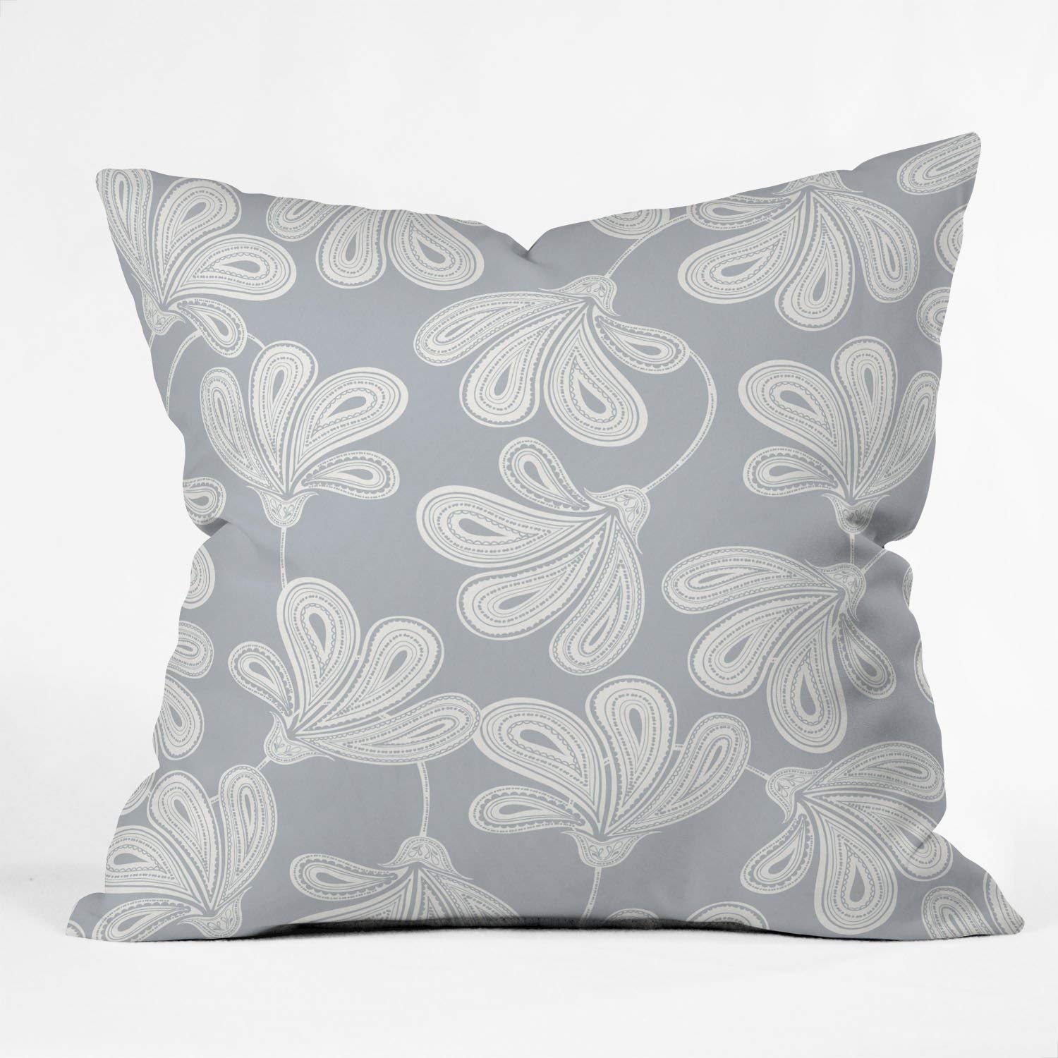 GlobalNiche® Deny Designs Khristian A Howell Provencal Gray 1 Throw Pillow, 20 x 20