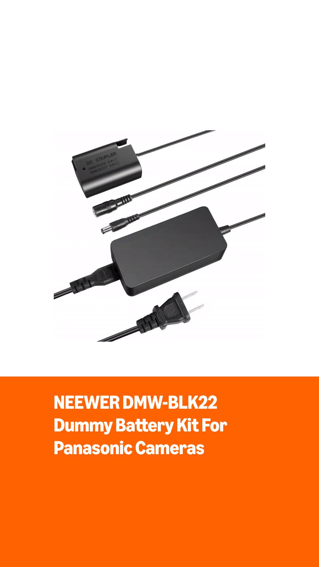 Amazon.com : NEEWER DMW-BLK22 AC Power Supply Adapter & DC Coupler