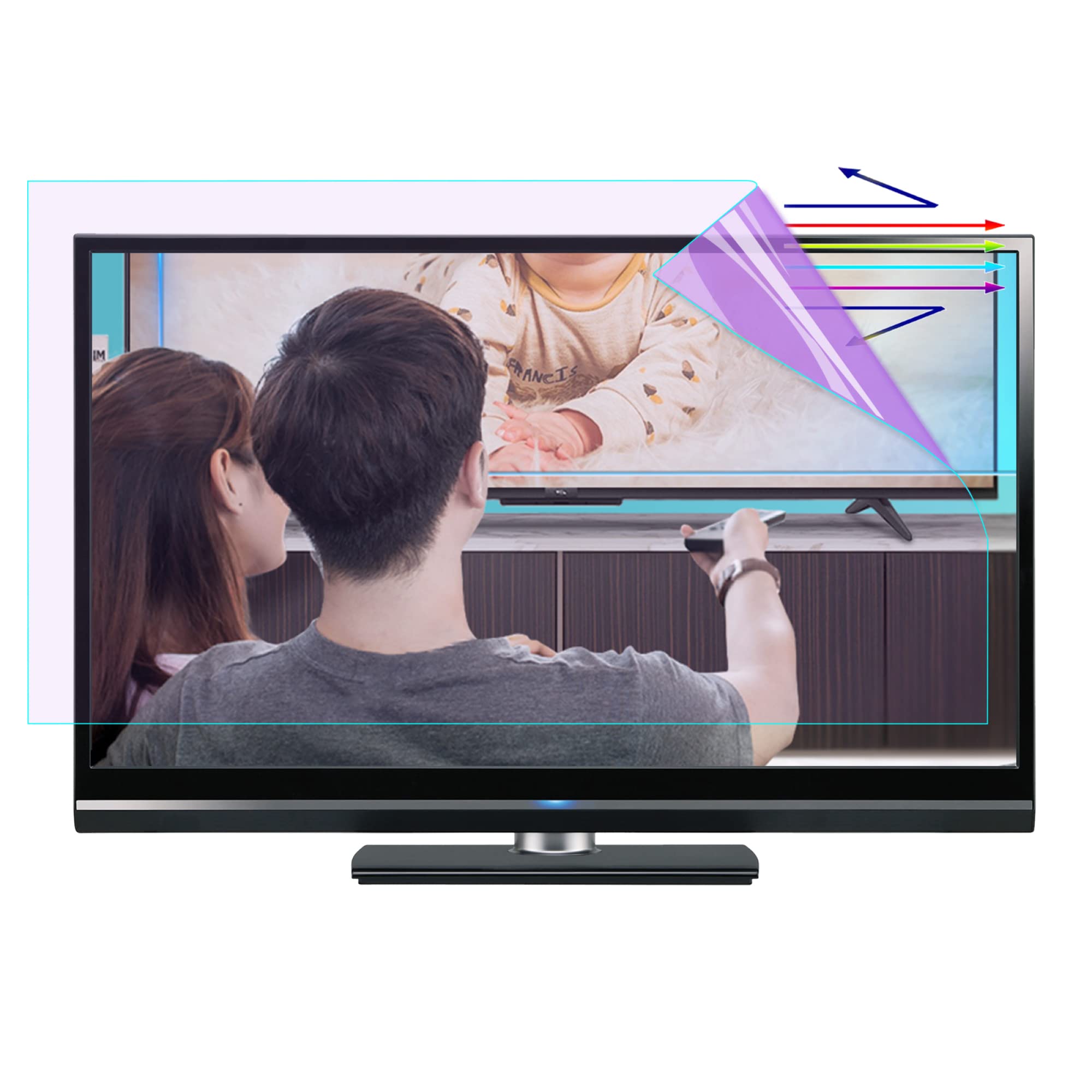 Panel ochronny ekranu telewizora, Folia na telewizor 65 cali, wyświetlacz LCD odporny na zarysowania