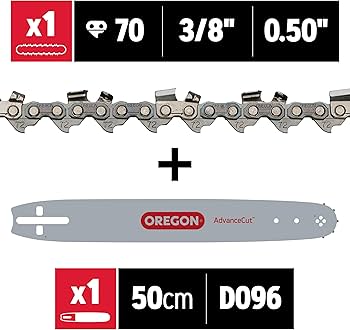 Amazon.com: Oregon 20-Inch Bar & 72V Chainsaw Blade Combination