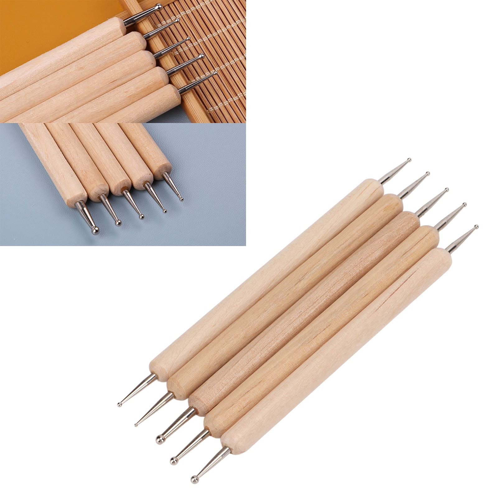 5Pcs Ball Embossing Stylus Pens - Stainless Steel Tracing Tools For Crafts & Art