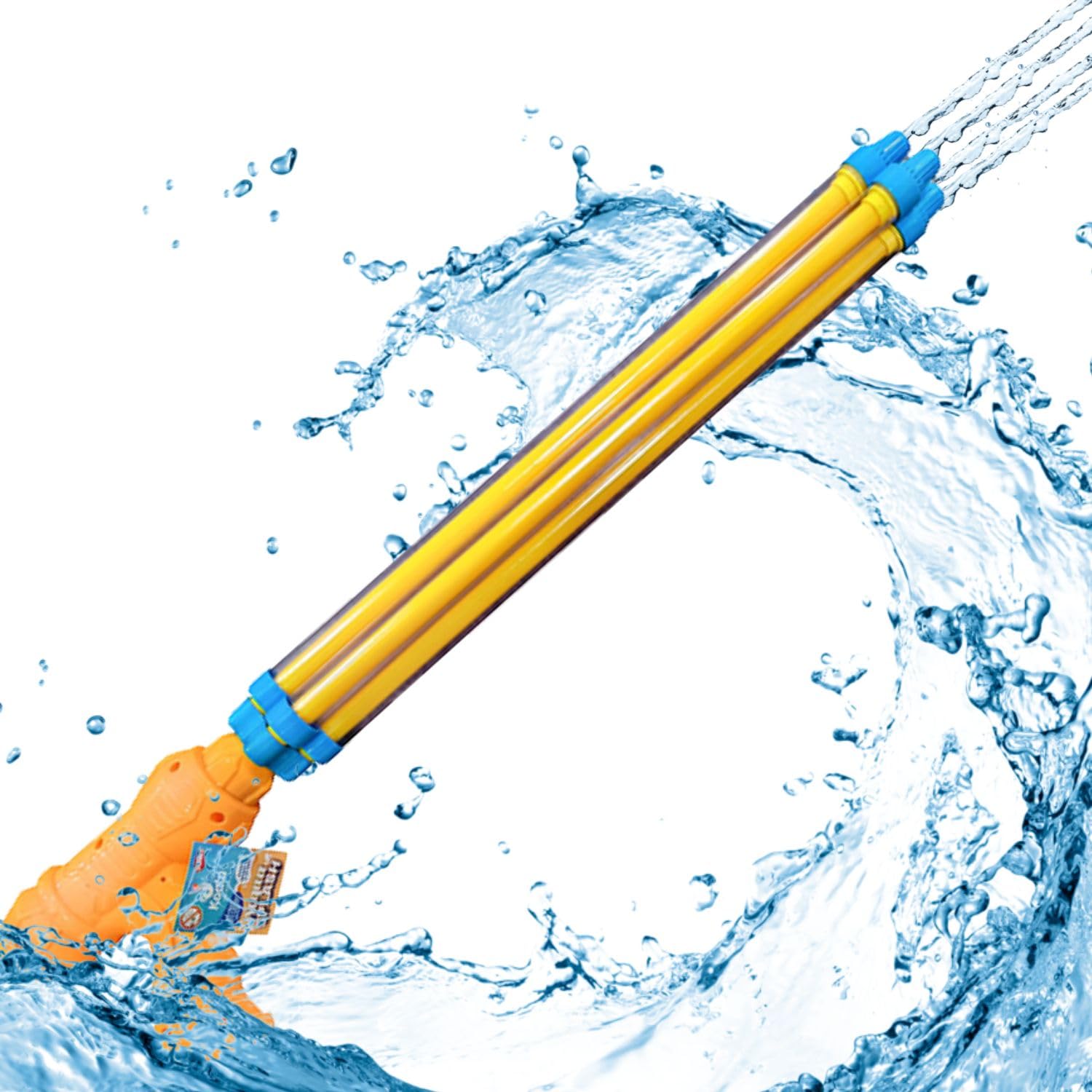 BEPER - 57cm Pump Water Hose, 4 Powerful Sprays up to 10 Meters, Summer Toy for Children 36M plus, Manual Water Gun in PP Plastic, for Garden, Sea and Pool