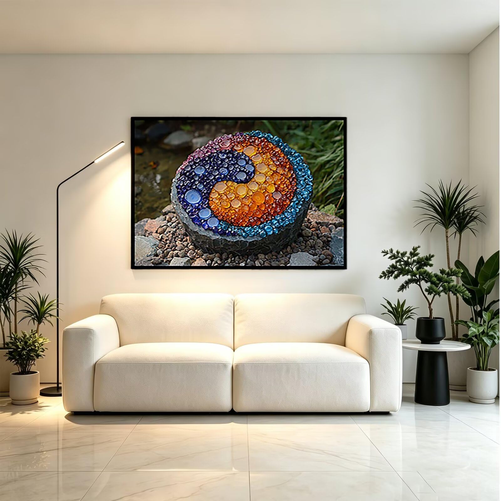 Kwadratowy obraz diamentowy 5D, kolor 60 x 80 cm - 36413