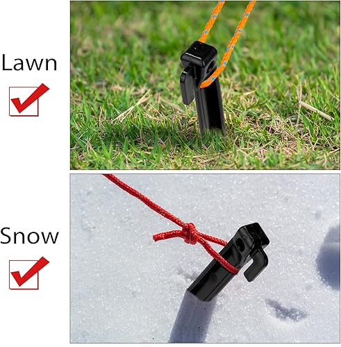 Miniatura 4 de ADXCO - 16 estacas inflables de plástico de 7 pulgadas para Navidad, Halloween, patio, estacas de repuesto de Navidad, estacas inflables de césped