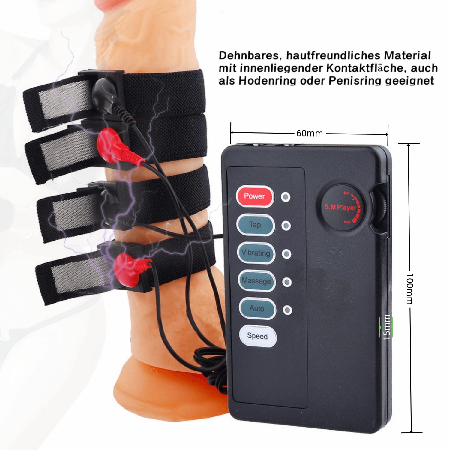 Shock Elettrico Plug Anale e Morsetti per Capezzoli Sex Toy per Masturbazione Anello per Pene massaggio Stimolazione elettrica Adulti SM Per uomo Donna Coppie