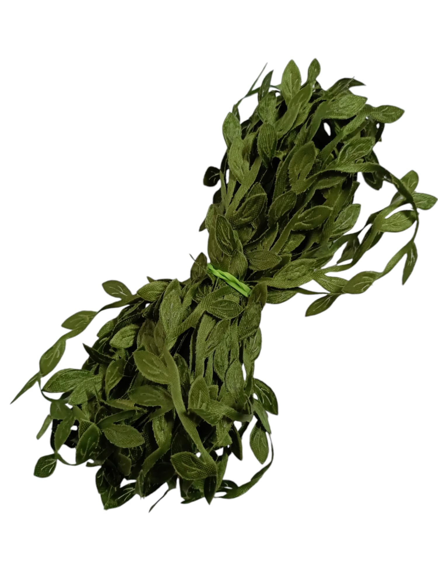 3A Featuretail Artificial Vines, Green Leaf Gift Wrapping Trim Ribbon,Eucalyptus Leaves Garland Wreath Accessory DIY Craft Party Wedding Home Decoration (Pack of 10Meter)