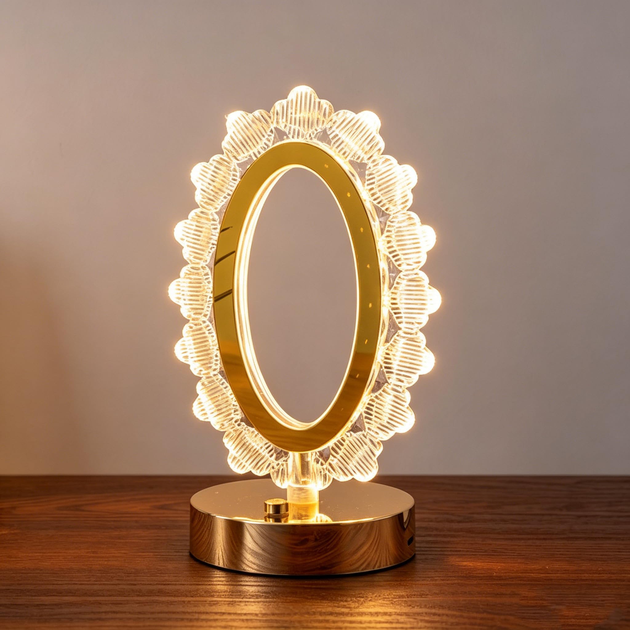 Maimeili Diamond Crystal Table Lamp Stepless Dimmable Desk Lamp — image 1