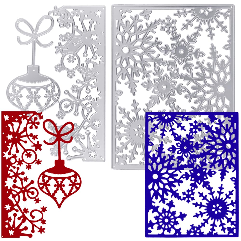 Lot De 3 Matrices De Découpe Métal Afunta - Enveloppes, Dentelle Et Bocaux Pour Scrapbooking