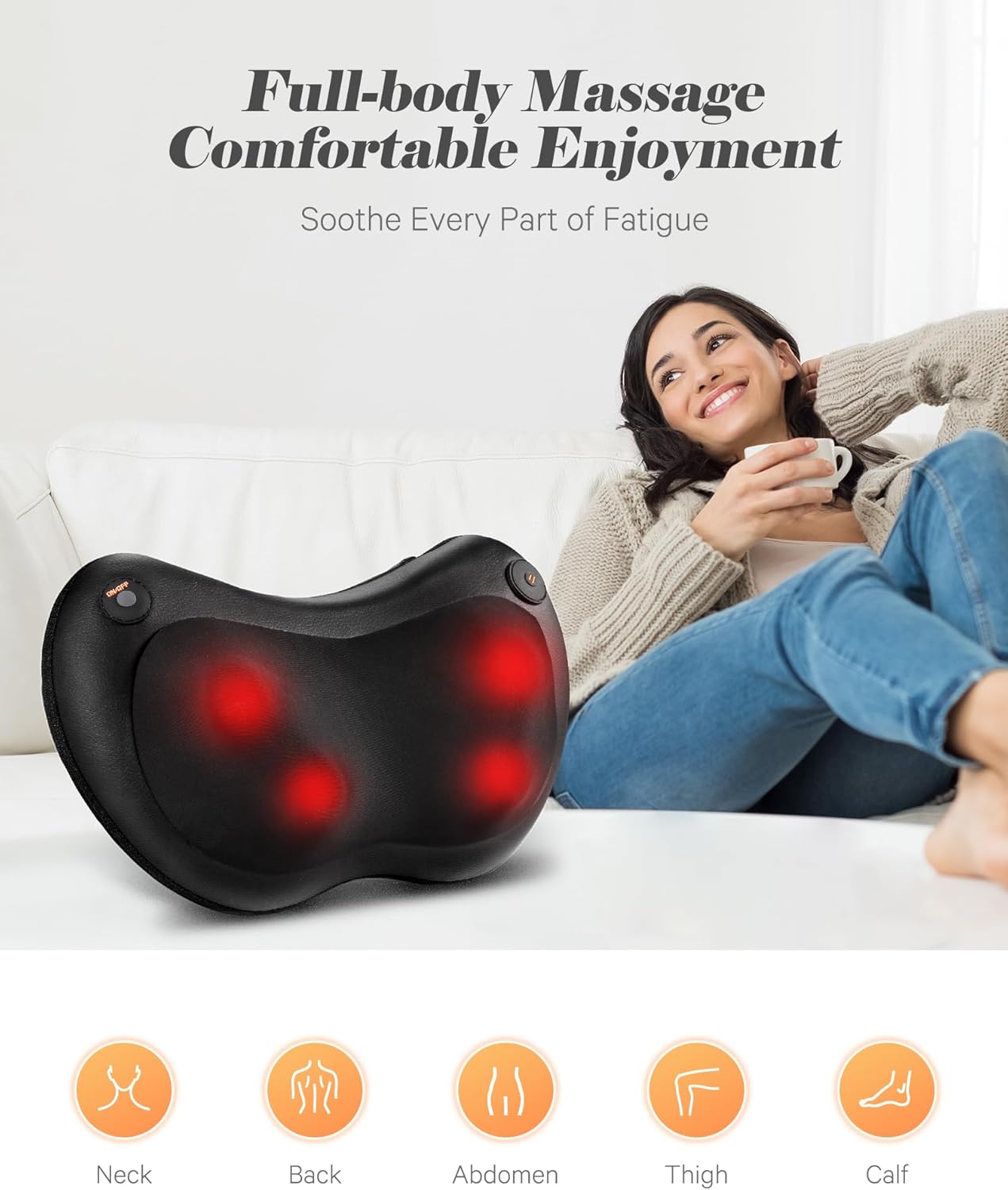 Careboda massager used on various body parts