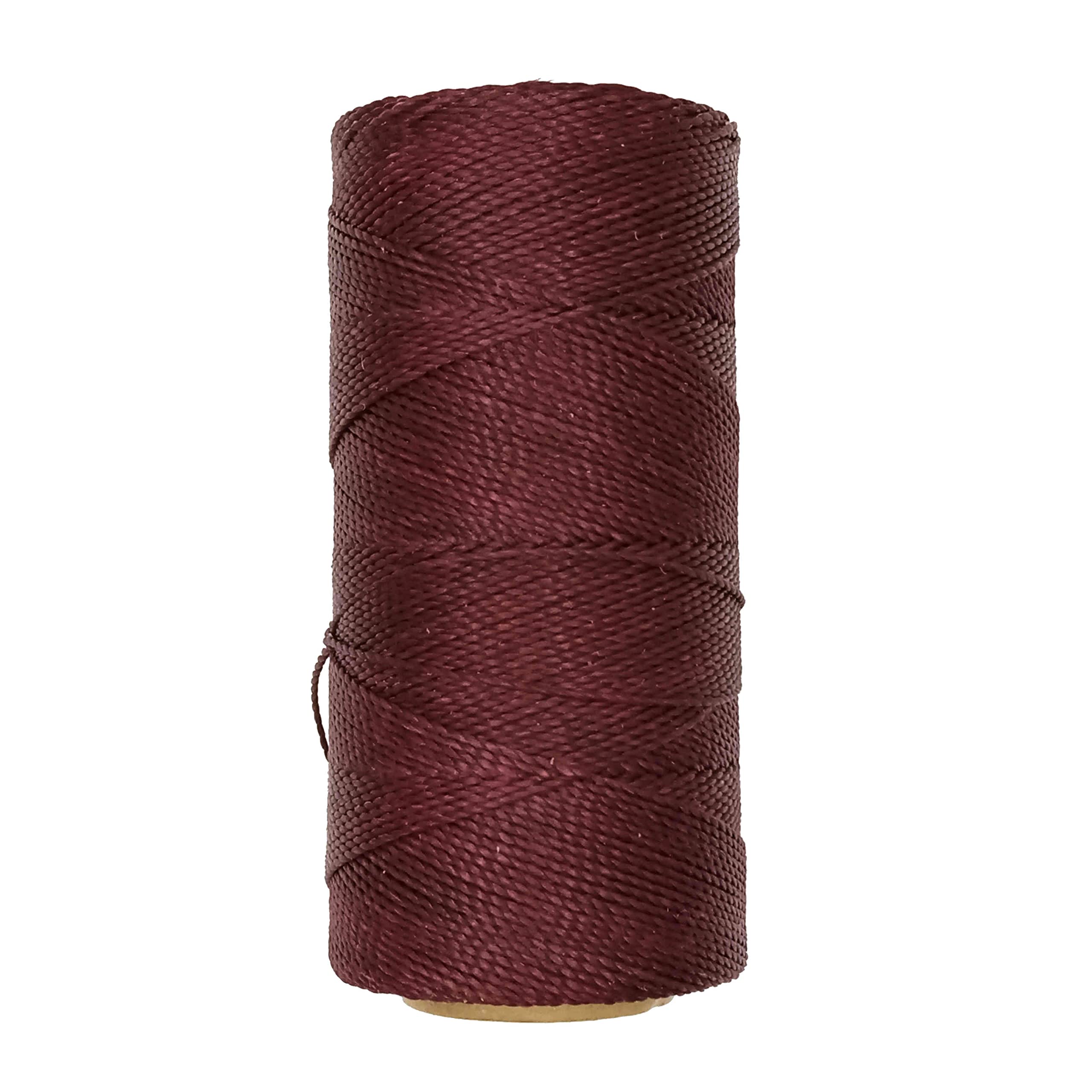 Linhasita Waxed Thread 100 g / 170 m Polyester 1 mm Thick Macrame, 30 Colours Garnet-Wine, Garnet Wine, 170 metros / 100 gr - Image 3