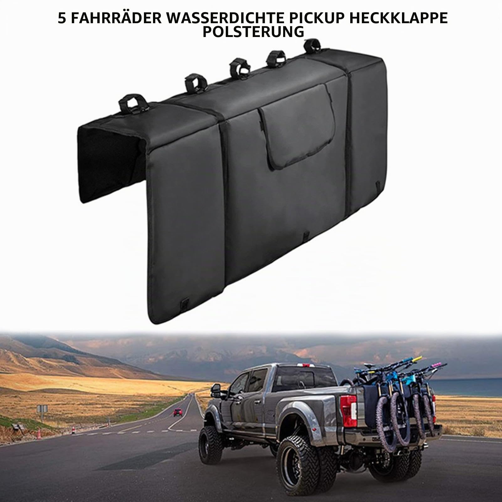 Schutzpolster Für Pickup, Outdoor-Heckklappenpolster, Heckklappen-Fahrradpolster, Fahrradträger-Abdeckung Für Pickup-Trucks-Outdoor-Heckklappenpolster, LKW-Ladefläche, Auto- -Träger Für Die Beladun