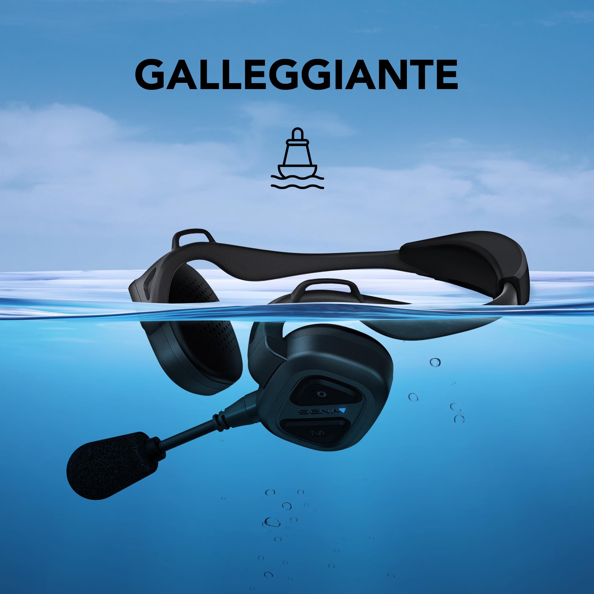 Sena Nautitalk Bosun cuffia con Mesh Intercom Communication per vela e sport acquatici