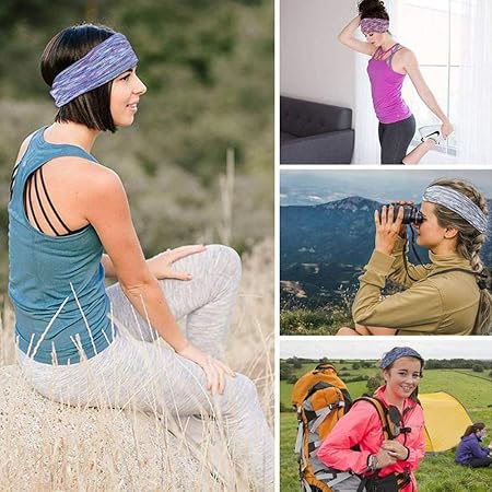 Amazon Kesaplanヘアバンドスポーツヘアバンド スポーツターバンスポーツ ヘア バンド 女子スポーツヘッドバンドスポーツヘッドバンド メンズスポーツ ヘア バンド 付け方 運動ヘッドバンド抗菌防臭 吸汗速乾汗止め速乾 吸汗薄型ヨガ ジョギング スポーツ用男女兼用 2個