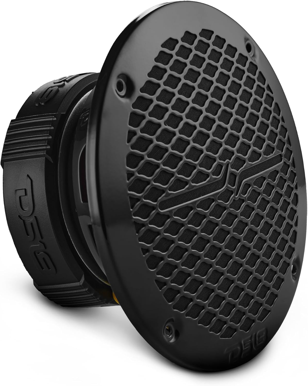 DS18 PRO-ZT6 6.5" Water Resistant Mid-Range Loudspeaker with Built-in Bullet Tweeter and Grill 450 Watts 4-Ohm - Black Metal Mesh Grill Included - 2 Speakers