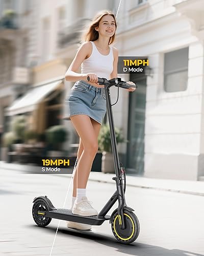 Vista 75 de Electric Scooter, 10"/8.5" Solid Tire, 500W/350W Powerful Motor & 19/22 MPH Top Speed, 28/25/22/16 Miles Long Range, Folding E Scooter with Dual
