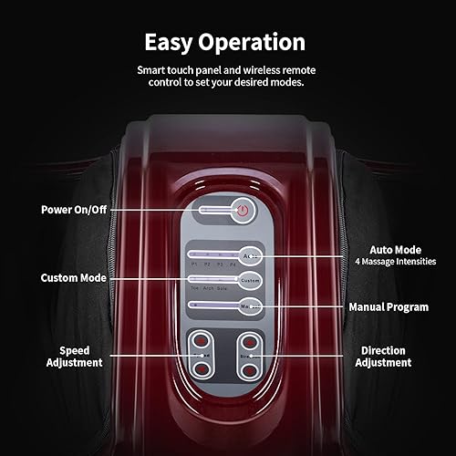 Miniatura 4 de Giantex Shiatsu - Masajeador de pies máquina de masaje para pies terapia de dolor de nervios regalo de spa de masaje de amasamiento profundo para