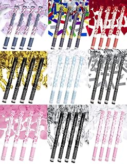 4x XXL (60 cm) Partykanone Partypopper Streamer ®Auto-schmuck (Gold)